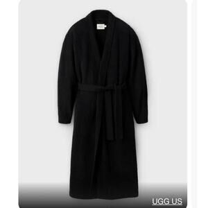 UGG Alven Knit Robe Belted Waist Nylon Indigo Night Blue Size XL NWOT